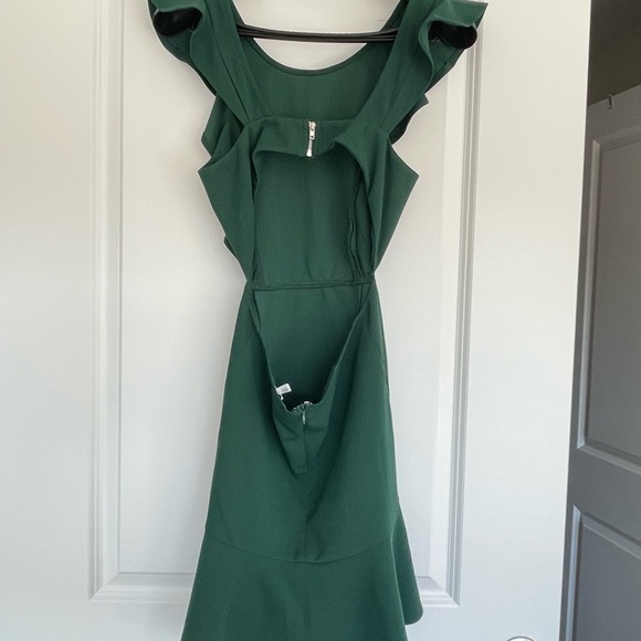 Hello Molly Emerald Ruffle Mini Dress - Picture 7 of 9